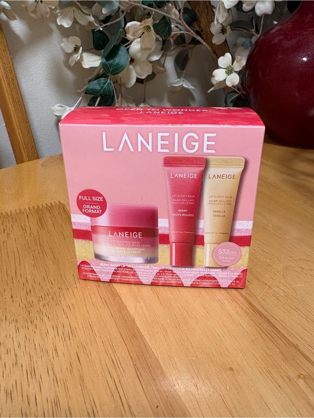 Laneige ~ Berry Sweet Lip Trio, 3 Piece Set,LIMITED EDITION, BNIB Authentic, New